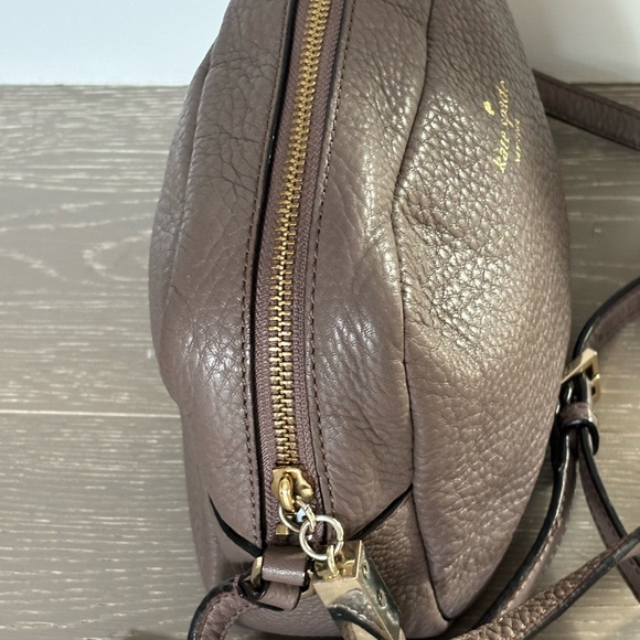 Kate Spade Taupe Leather Crossbody Bag - Picture 3 of 5